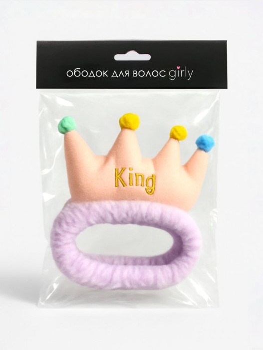 Повязка на голову GIRLY &quot;Princess&quot;, purple 