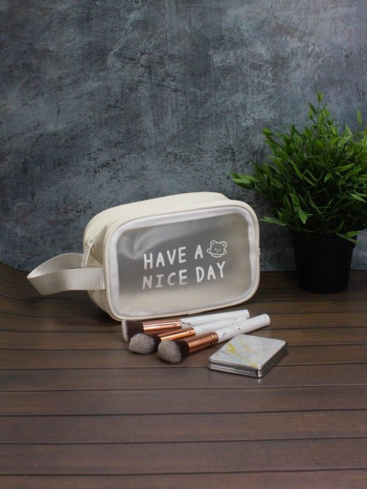 Косметичка &quot;Have nice day&quot;, white (14х20х9,5 см) 
