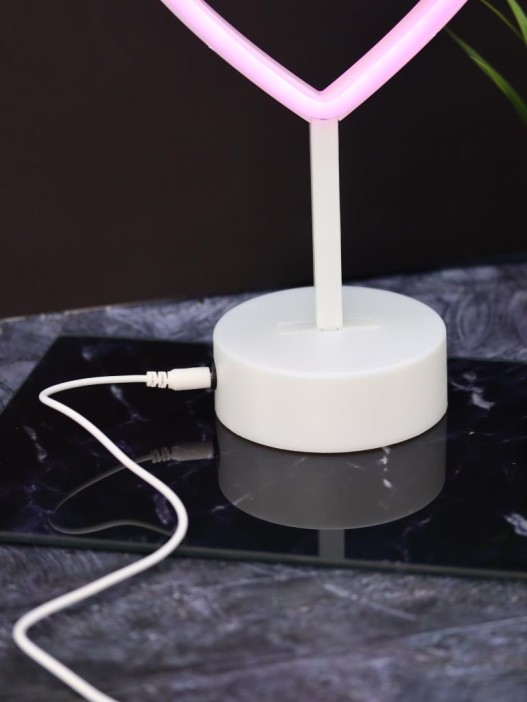 Неоновый LED ночник настольный &quot;Love in the heart&quot;, розовое свечение (32,5*29 см) 