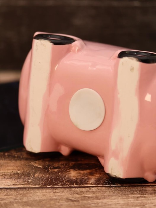 Копилка керамическая «Pig car», pink (20,3х11,1х11,1 см) 