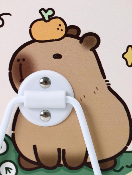 Зеркало настольное &quot;Capybara is happy one&quot;, беж, 12*15,6 см 