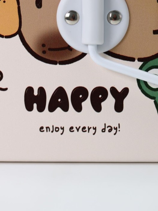 Зеркало настольное &quot;Capybara is happy one&quot;, беж, 12*15,6 см 