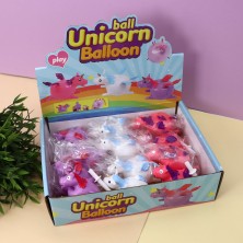 Мялка - антистресс «Unicorn balloon», шоу-бокс 12 шт.