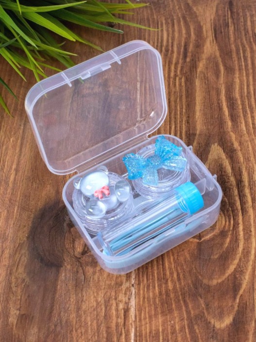 Контейнер для линз &quot;Clear bear&quot;, blue 