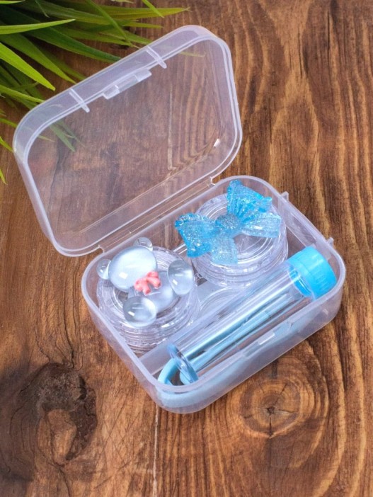 Контейнер для линз &quot;Clear bear&quot;, blue 