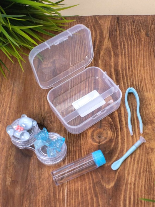 Контейнер для линз &quot;Clear bear&quot;, blue 