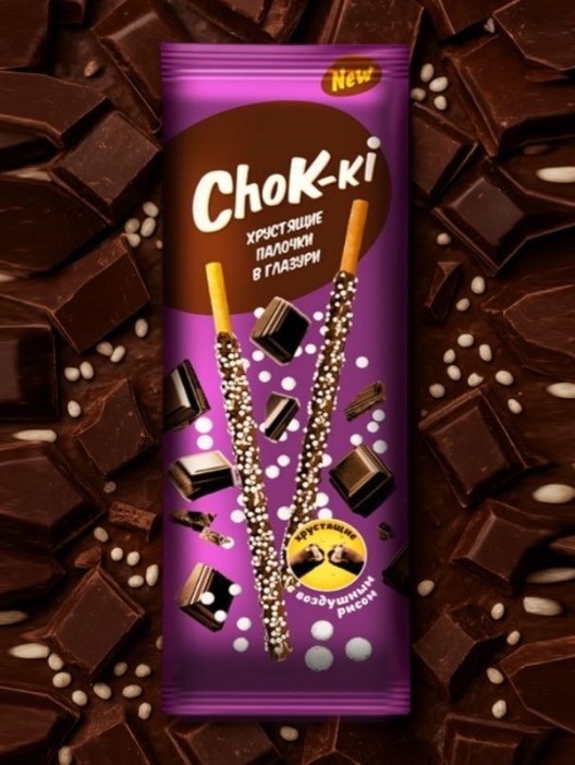 Соломка в глазури «ChoK-ki» с воздушным рисом.40 гр. 