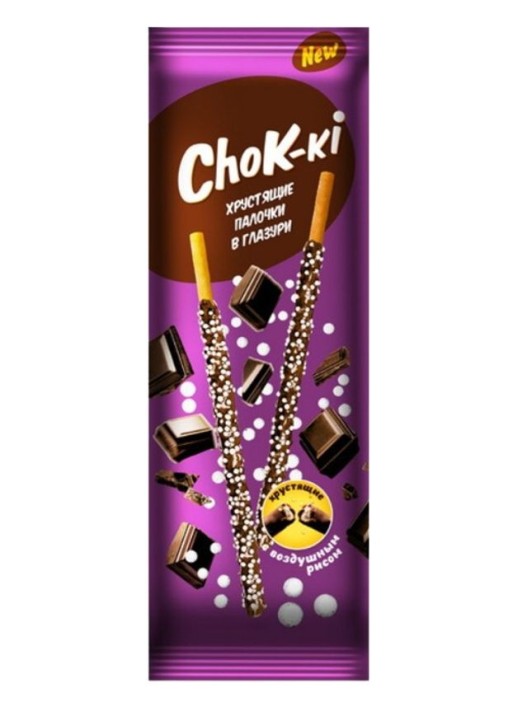 Соломка в глазури «ChoK-ki» с воздушным рисом.40 гр. 
