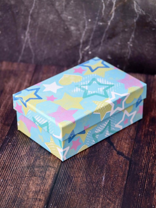 Набор подарочных коробок 3 в 1 «Stars and hearts», 18*12*7-21*14*8.5-23*16*9.5 