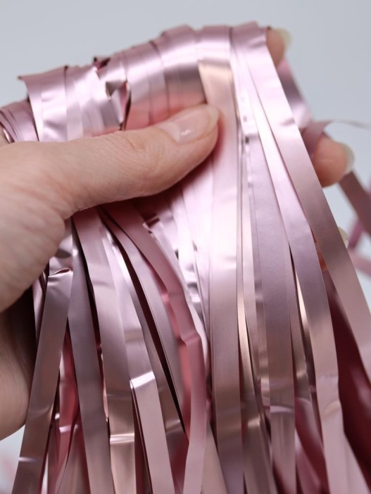 Праздничный занавес, дождик для фотозоны &quot;Gleaming rain&quot;, pink (100*200 см) 