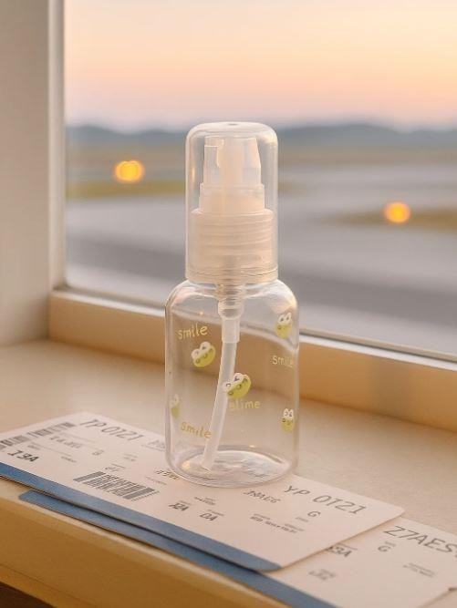 Дорожная бутылочка "Smile frog", yellow (50 ml) 