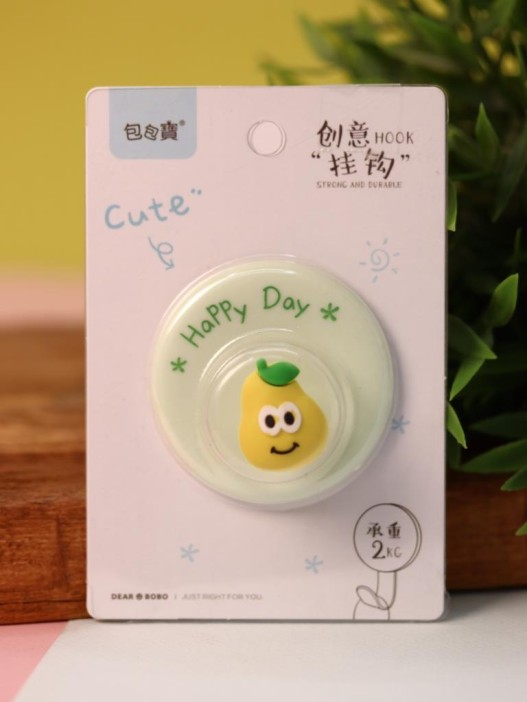 Крючок на липучке «Crazy pear», green 