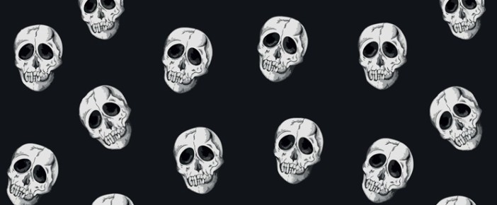 Обложка для студенческого «Skulls», плотность 600 мкм 