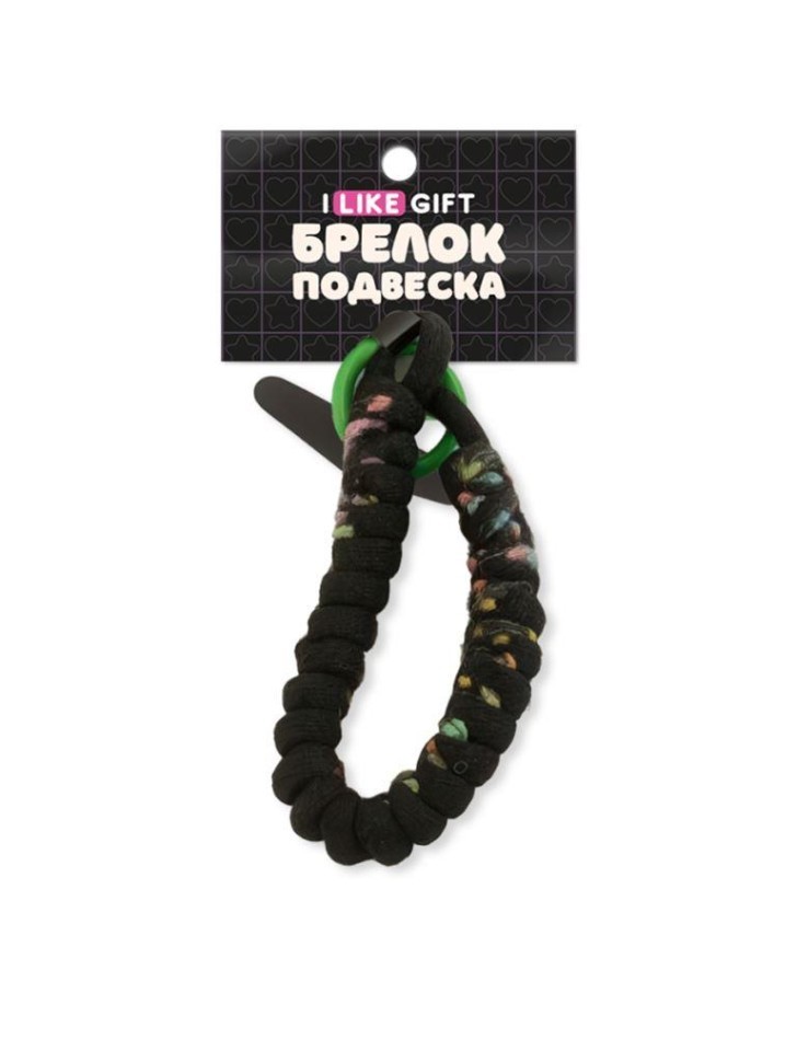 Брелок-подвеска для телефона iLikeGift "Стрела", черный