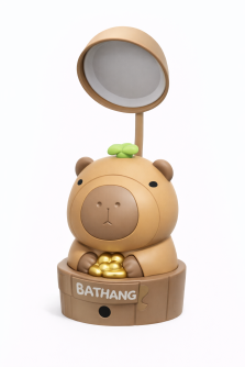 Ночник "Capybara bathing", коричневый (16.7×8.8×8.8 см)