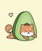 Держатель для карт Аниме «Shiba inu avocado» (6,5 х 9,5 см) 