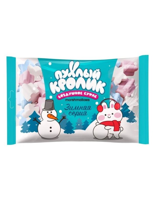 Воздушное суфле «Пухлый Кролик. Зимняя серия» с ароматом пломбира, 200 гр. 