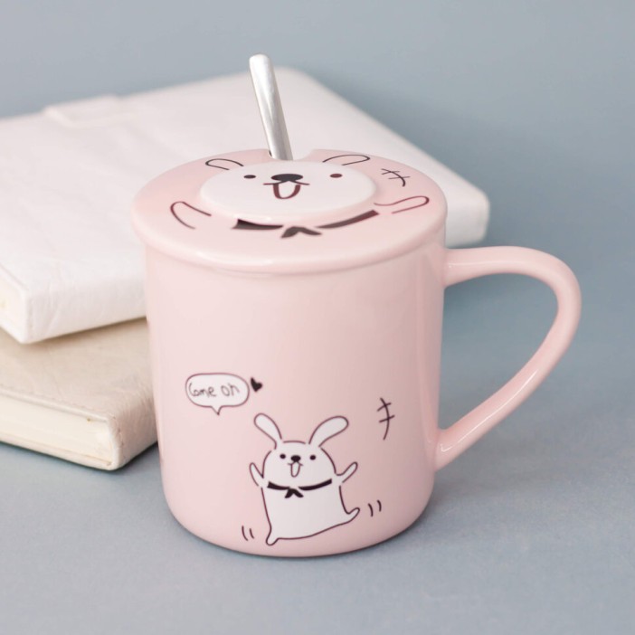 Кружка "Emotion hare", pink (345ml) 