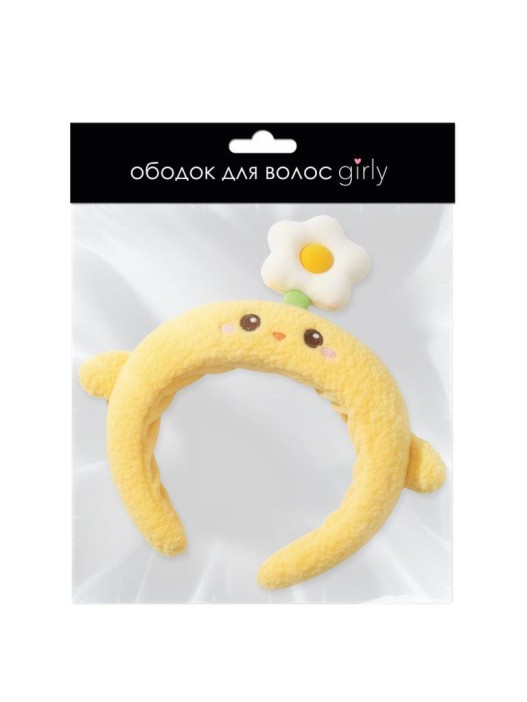 Плюшевый ободок GIRLY "Chick", yellow 