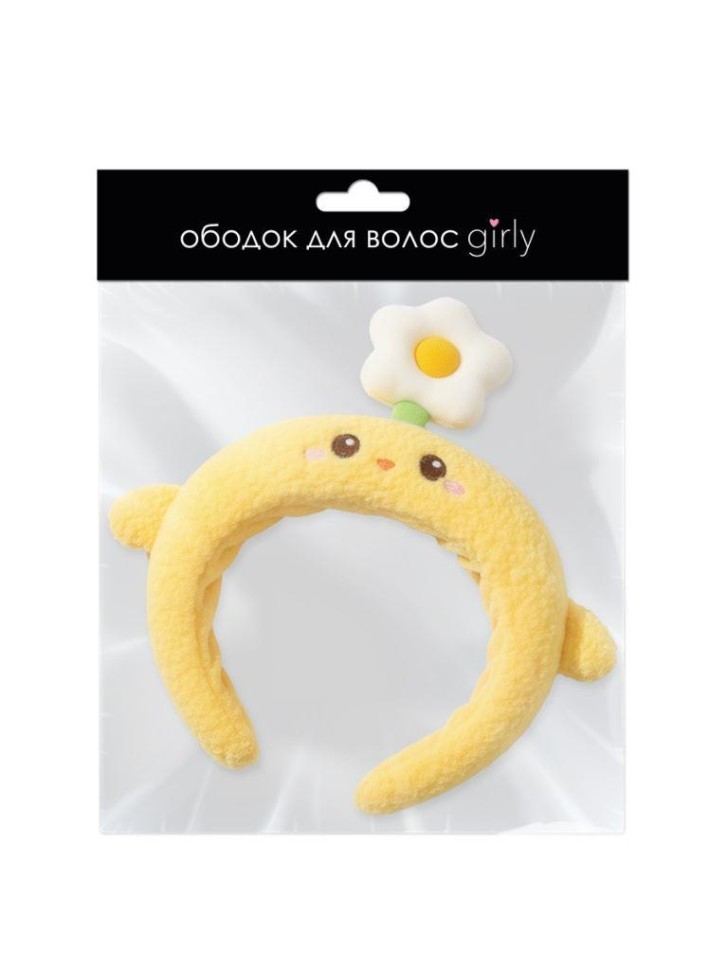 Плюшевый ободок GIRLY "Chick", yellow
