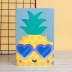 Тетрадь (A5) &quot;Eyes heart pineapple&quot;, (13.5*20.5) 