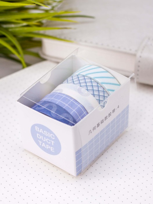 Набор декоративного скотча &quot;Patterns&quot;, blue series, mix 