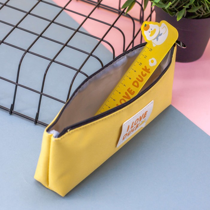 Пенал "I love duck", yellow 
