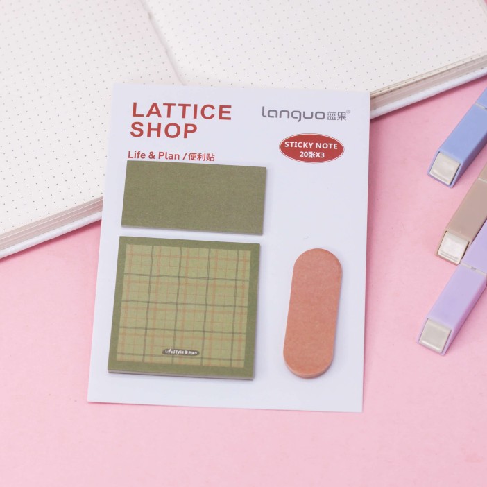 Блок для заметок "Life and plan", шоу-бокс 48 шт. 