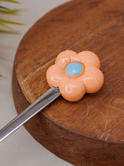 Ложка десертная &quot;Flower&quot;, orange 