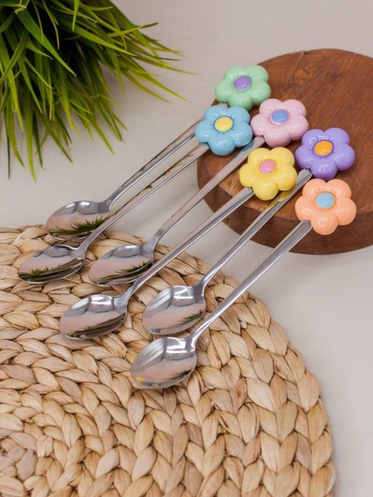 Ложка десертная &quot;Flower&quot;, orange 