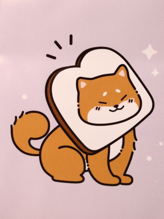 Обложка для паспорта Аниме «Shiba inu sandwich», плотность 600 мкм 