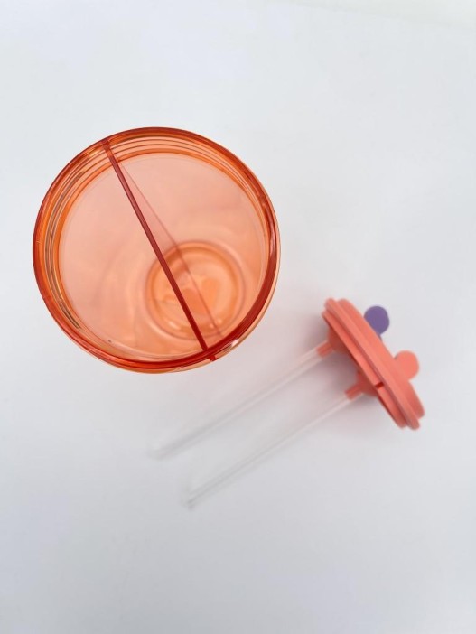 Тамблер с наклейками «Funny bear», red (420 мл) 