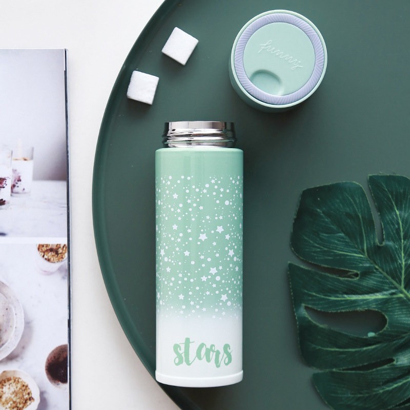 M-2796W Термос "Stars" (320ml) green