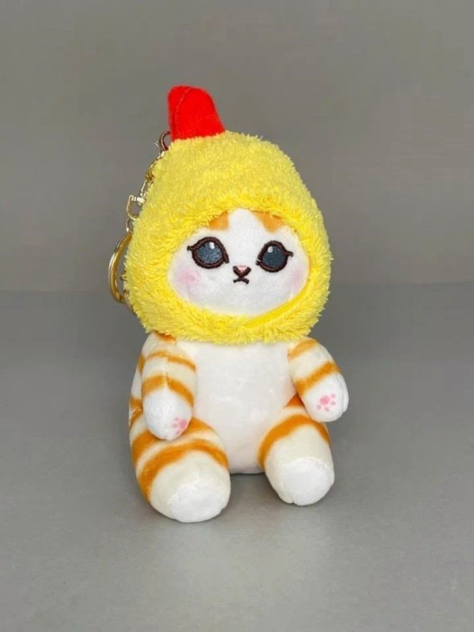 Мягкая игрушка - брелок &quot;Cat shrimp&quot;, ginger, 13 см 