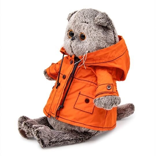 Мягкая игрушка "Басик в куртке с капюшоном" (30см) 