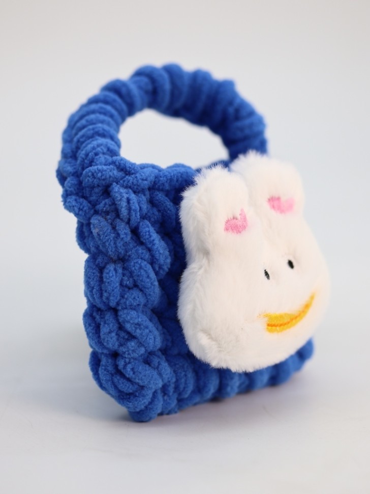 Сумочка для наушников "Bunny", blue (11.5*9.5 см)