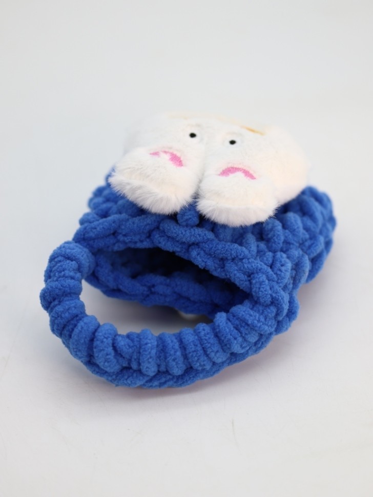Сумочка для наушников "Bunny", blue (11.5*9.5 см)