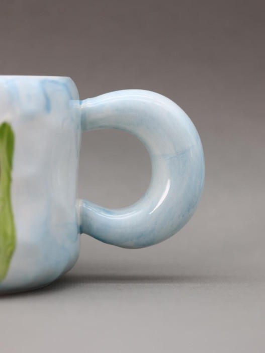 Кружка «Watercolor flowers», blue 