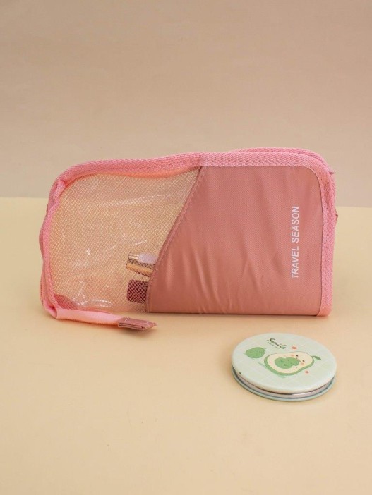 Косметичка - пенал &quot;Season&quot; pink, 24,5*13,5*13 см 