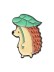 Значок &quot;Hedgehog leaf&quot; 