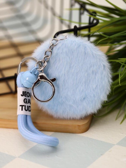 Плюшевое раскладное зеркало брелок &quot;Cat&quot;, голубое (7*7 см) 