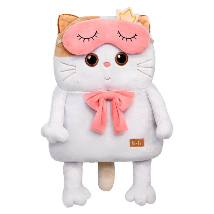Мягкая игрушка &quot;Кошечка Ли-Ли-подушка в маске для сна&quot; (32 см) 