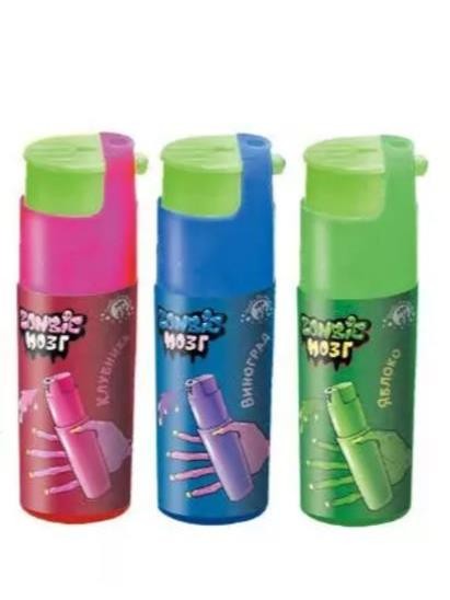 Жидкая конфета &quot;Зажигалка&quot; &quot;Zombie Мозг&quot; (шоу-бокс 24 шт*18 мл) 