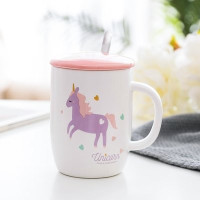 Кружка "Unicorn purple", white 