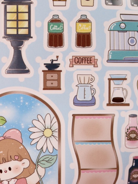 Наклейки &quot;Собери наряды для принцессы&quot;, кофе (21,5*21,5 см) 