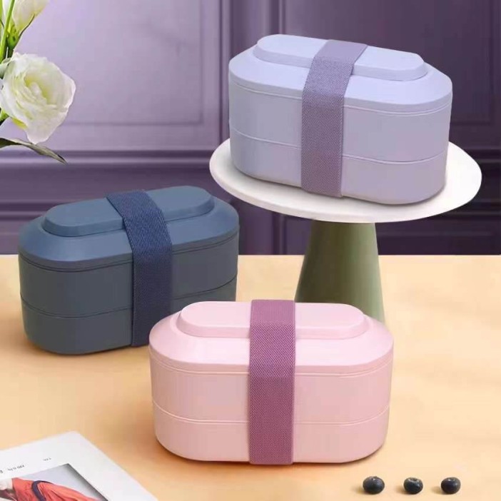 Ланчбокс "Everyday", purple (ложка+вилка) 