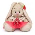 Мягкая игрушка "Зайка Ми в блузке и с земляничкой на ушке (малыш)" (15 см) 