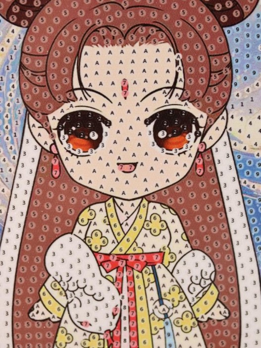 Алмазная мозаика на подрамнике Draw Me! «Beautiful girl», (20*20 см) 