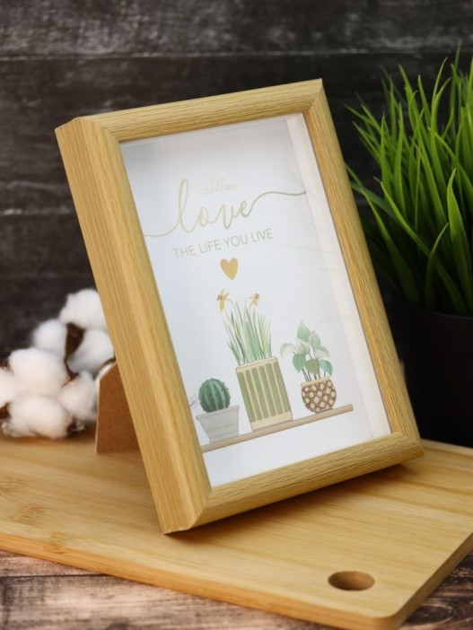 Фоторамка «Indoor plants», светлое дерево (13*18 см) 