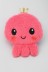 Кошелёк плюшевый &quot;Pink Octopus&quot;, pink (12*12 см) 